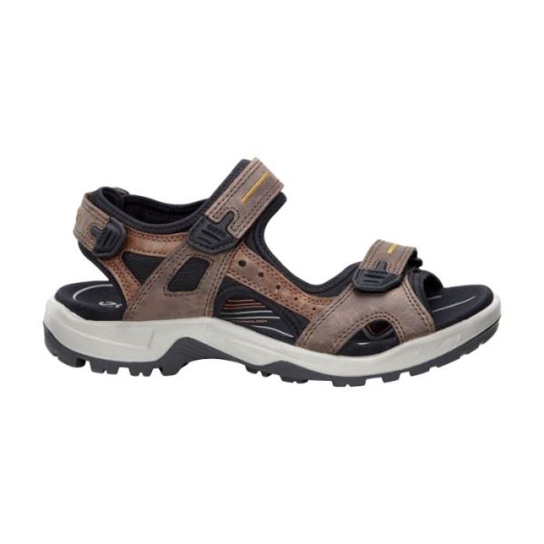 ECCO SHOES -MEN&RSQUO;S YUCATAN SANDAL-ESPRESSO/COCOA BROWN/BLACK