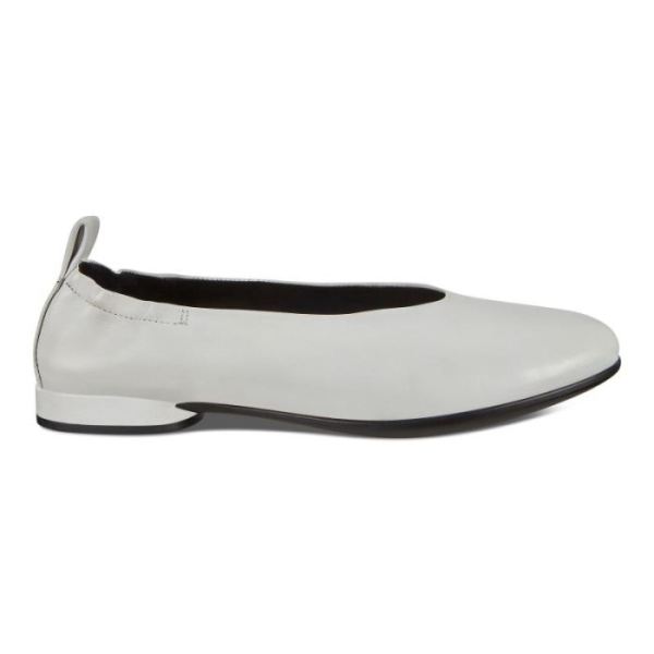 ECCO SHOES -ANINE WOMEN'S FLAT BALLERINA-BRIGHT WHITE