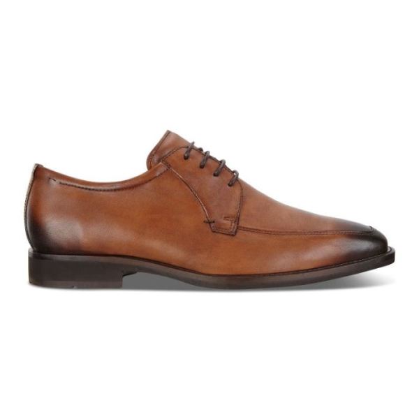 ECCO SHOES -CALCAN APRON MEN'S TOE TIE-AMBER