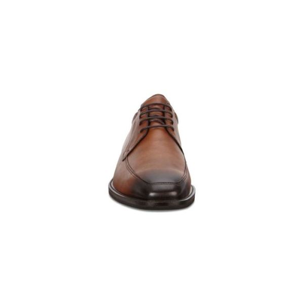 ECCO SHOES -CALCAN APRON MEN'S TOE TIE-AMBER