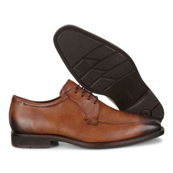 ECCO SHOES -CALCAN APRON MEN'S TOE TIE-AMBER