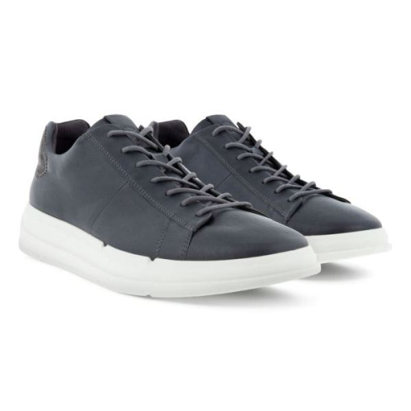 ECCO SHOES -SOFT X MEN'S CLASSIC SNEAKER-MAGNET/MAGNET