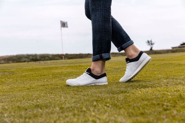ECCO SHOES -MEN'S STREET RETRO GOLF SHOES-BRIGHT WHITE