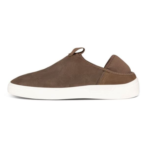 ECCO SHOES -STREET TRAY MEN'S SLIP-ON-GRAPE LEAF/GRAPE LEAF