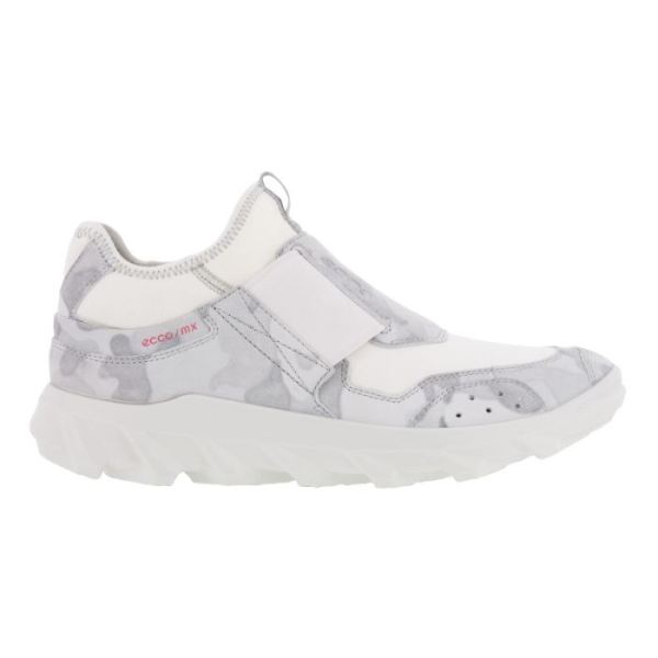 ECCO SHOES -MX WOMEN'S LOW SLIP ON-WHITE/WHITE