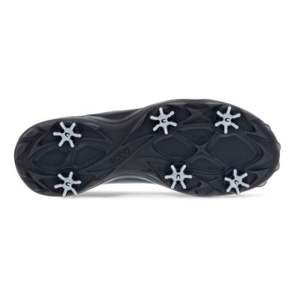 ECCO SHOES -MEN'S CLEATED GOLF STRIKE SHOES-BLACK