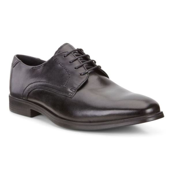 ECCO SHOES -MELBOURNE TIE-BLACK/MAGNET
