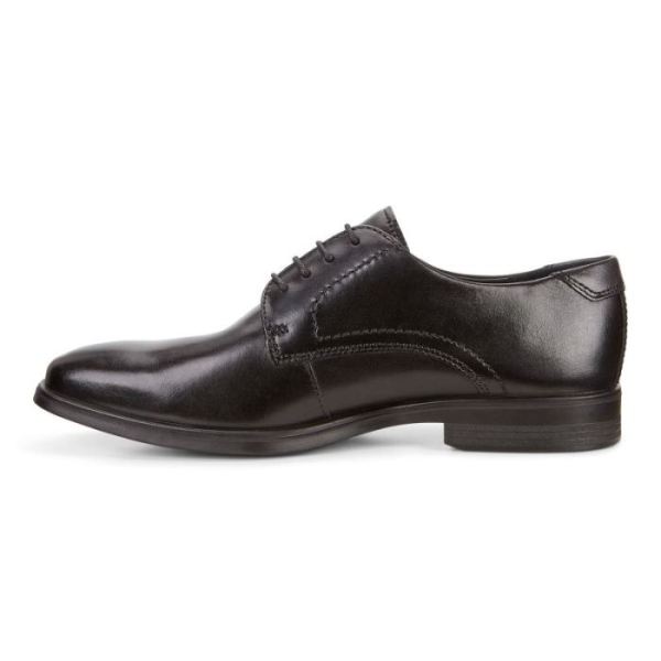 ECCO SHOES -MELBOURNE TIE-BLACK/MAGNET