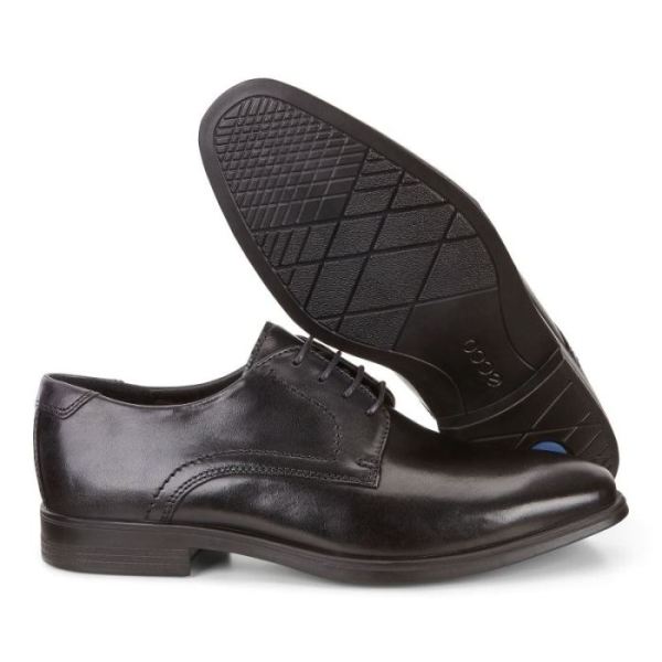 ECCO SHOES -MELBOURNE TIE-BLACK/MAGNET