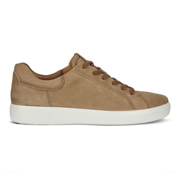 ECCO SHOES -SOFT 7 MEN'S STREET PERF SNEAKER-CAMEL