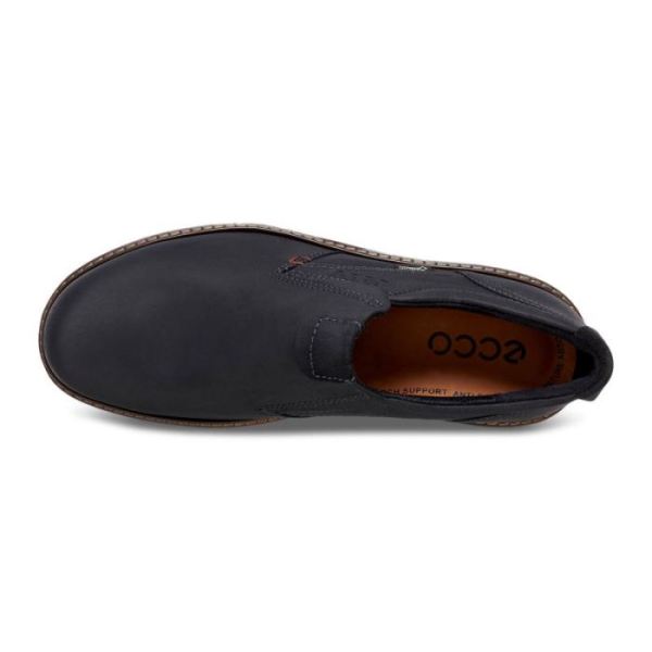 ECCO SHOES -TURN MEN'S SLIP-ON SHOE-BLACK/BLACK