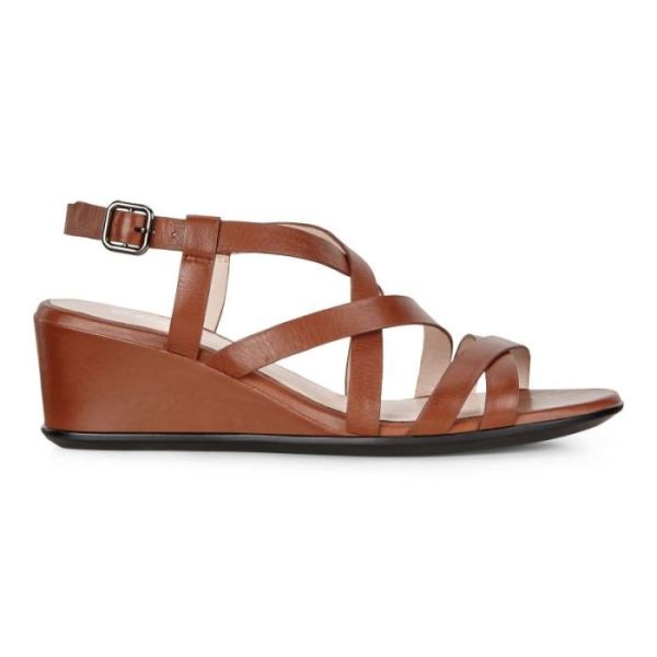 ECCO SHOES -SHAPE 35 WOMEN'S WEDGE SANDALS-CINNAMON
