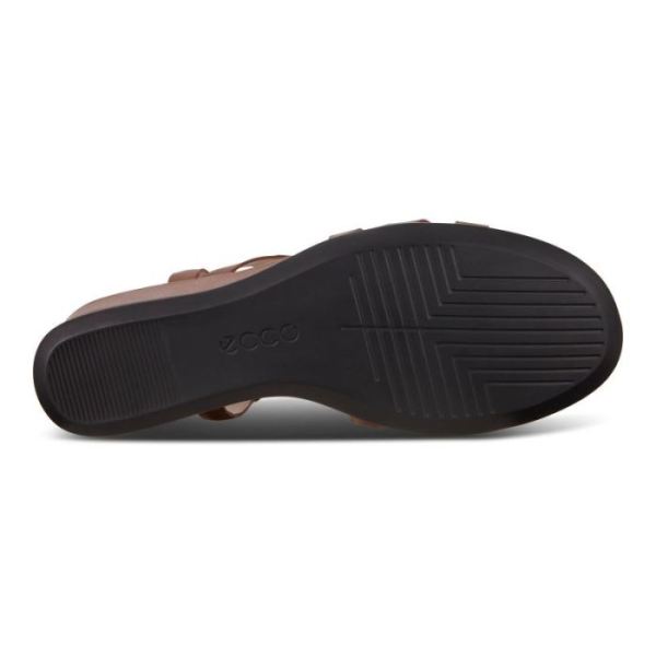 ECCO SHOES -SHAPE 35 WOMEN'S WEDGE SANDALS-CINNAMON