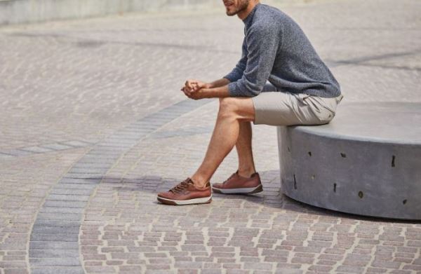 ECCO SHOES -MEN'S BYWAY TRED SNEAKERS-BRANDY