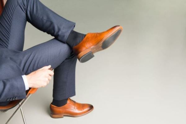 ECCO SHOES -VITRUS MONDIAL CAP-TOE DERBY SHOES-HONEY
