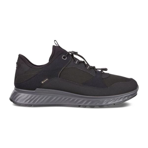 ECCO SHOES -EXOSTRIDE MEN'S LOW GTX SHOES-BLACK