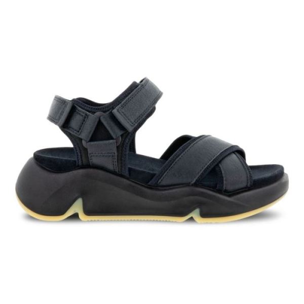ECCO SHOES -CHUNKY WOMEN'S SPORT SANDAL-BLACK/BLACK