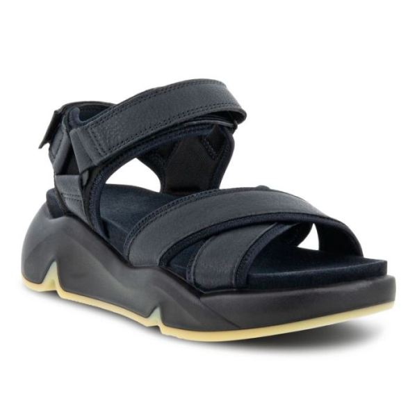 ECCO SHOES -CHUNKY WOMEN'S SPORT SANDAL-BLACK/BLACK