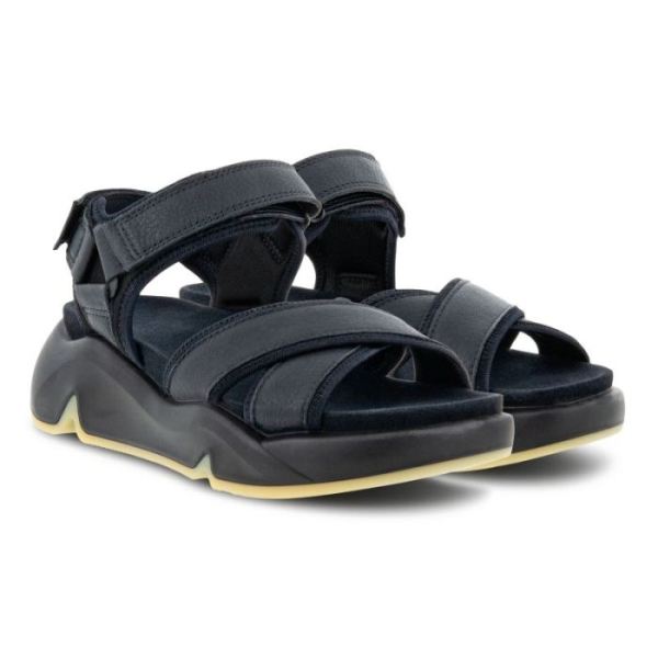ECCO SHOES -CHUNKY WOMEN'S SPORT SANDAL-BLACK/BLACK