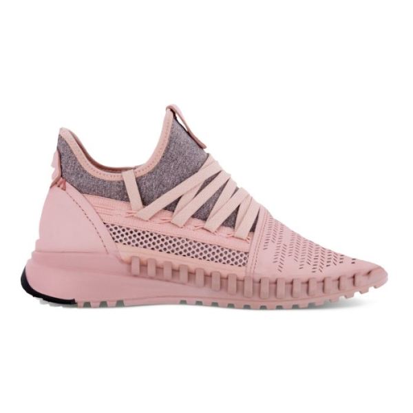 ECCO SHOES -ZIPFLEX WOMEN'S LOW CUT BOOT-SILVER PINK