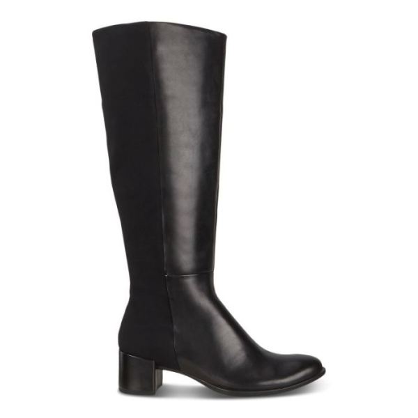 ECCO SHOES -SHAPE 35 WOMEN'S HIGH-CUT BLOCK BOOT-BLACK/BLACK