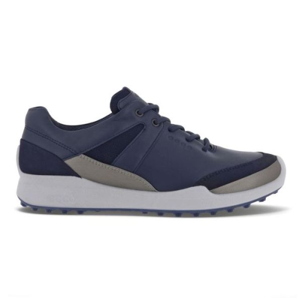 ECCO SHOES -WOMEN'S GOLF BIOM HYBRID SHOE-MARINE/BUFFED SILVER/NIGHT SKY