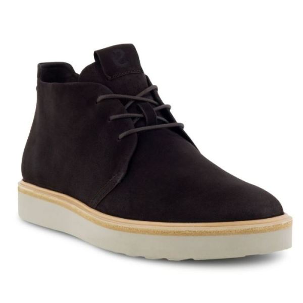 ECCO SHOES -TECHWELT MEN'S CHUKKA-LICORICE