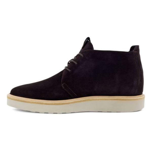 ECCO SHOES -TECHWELT MEN'S CHUKKA-LICORICE