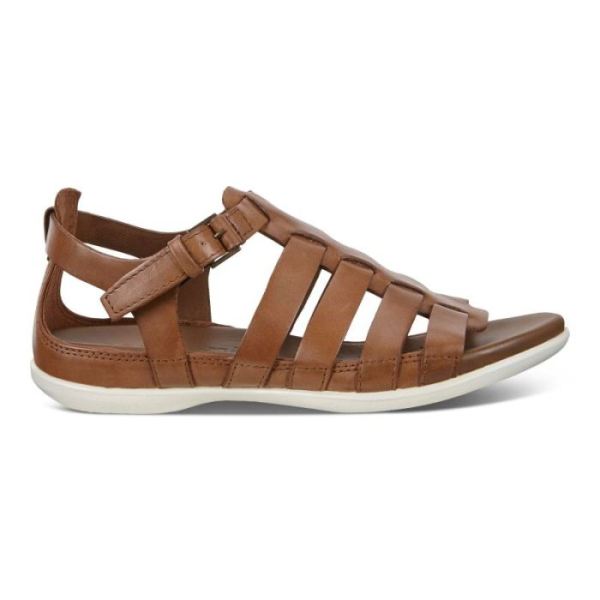 ECCO SHOES -FLASH FLAT SANDAL-MAHOGANY