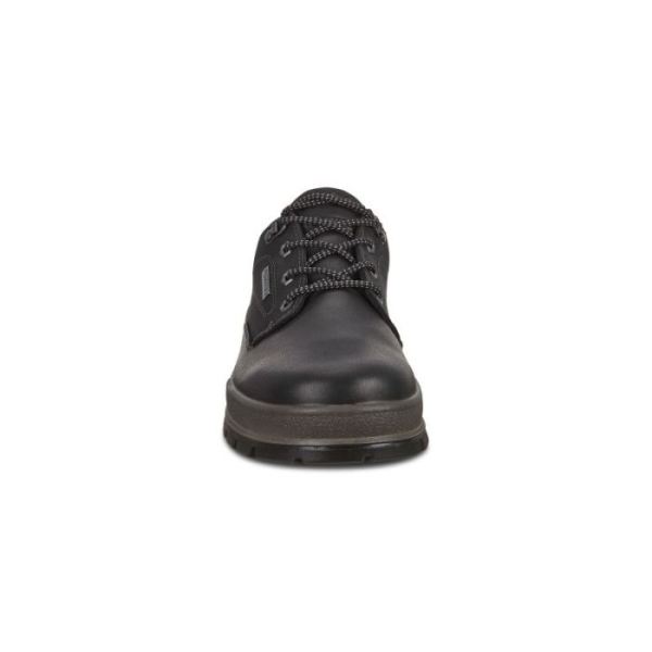 ECCO SHOES -TRACK 25 MEN'S LOW PLAINTOE-BLACK/BLACK