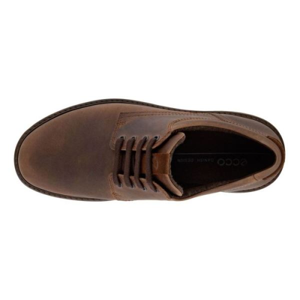 ECCO SHOES -TURN PLAIN TOE HM MEN'S OXFORD-COCOA BROWN/COCOA BROWN