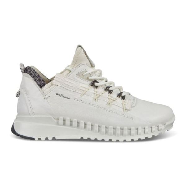 ECCO SHOES -ZIPFLEX WOMEN'S LOW DYNEEMA SHOES-WHITE