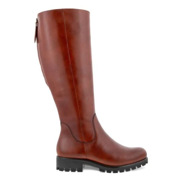 ECCO SHOES -MODTRAY WOMEN'S HIGH BOOT-COGNAC