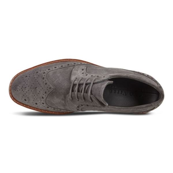ECCO SHOES -VITRUS I WING TIP TIE-MAGNET