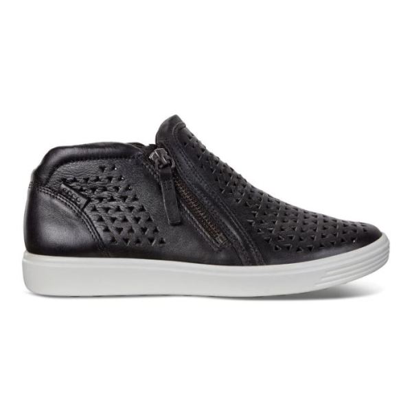 ECCO SHOES -SOFT 7 WOMEN'S MID-CUT BOOT-BLACK