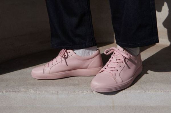 ECCO SHOES -SOFT 7 WOMEN'S MONO 2.0-SILVER PINK/SILVER PINK
