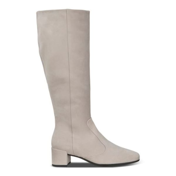 ECCO SHOES -SHAPE 35 WOMEN'S HIGH-CUT SQUARED BOOT-GREY ROSE