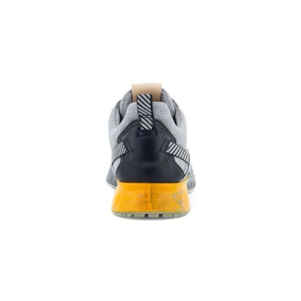 ECCO SHOES -MEN'S S-THREE SPIKELESS GOLF SHOES-SILVER GREY