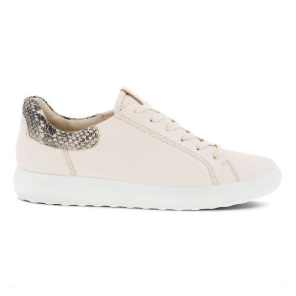 ECCO SHOES -SOFT 7 WOMEN'S STREET SNEAKER 2.0-LIMESTONE/LIMESTONEBLACK