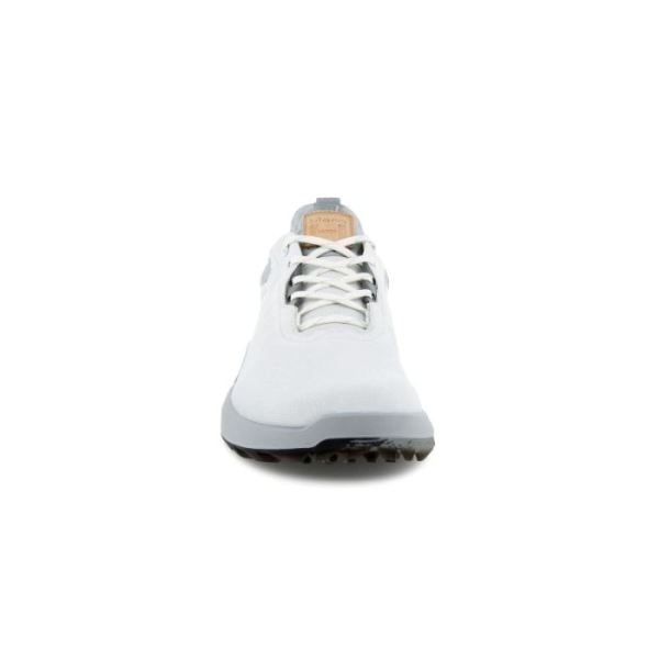 ECCO SHOES -MEN'S BIOM H4 GOLF SHOE-WHITE/CONCRETE