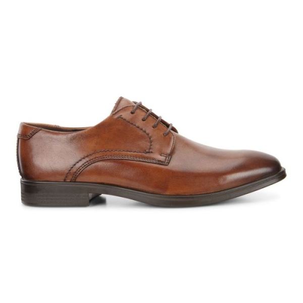 ECCO SHOES -MELBOURNE TIE-AMBER