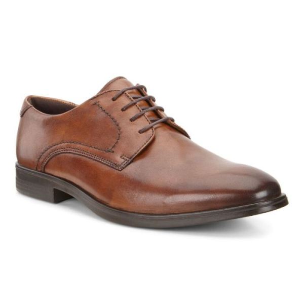 ECCO SHOES -MELBOURNE TIE-AMBER
