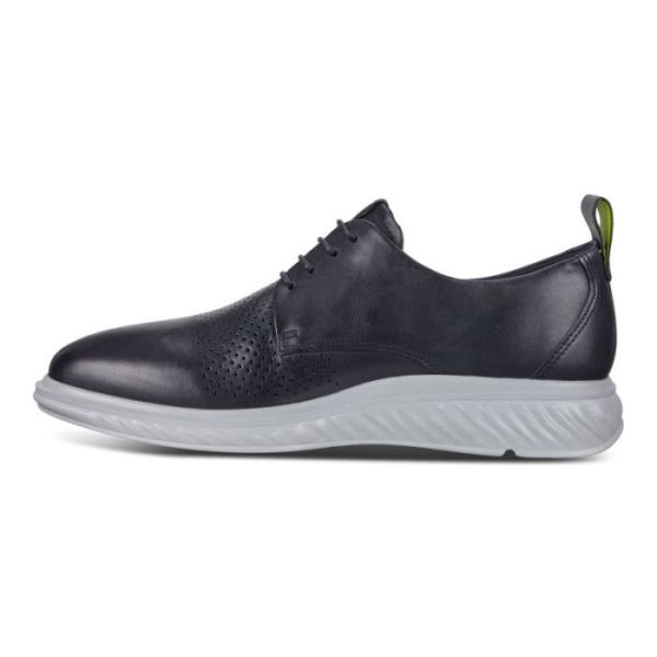 ECCO SHOES -ST.1 HYBRID LITE PLAIN-TOE DERBY SHOES-DENIM BLUE