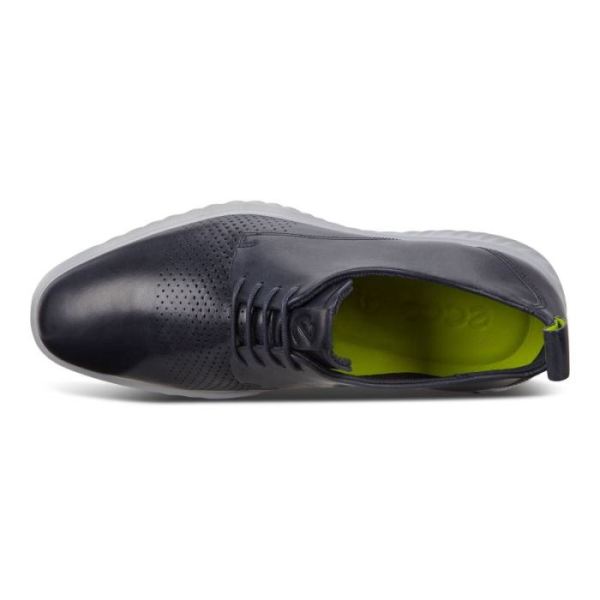 ECCO SHOES -ST.1 HYBRID LITE PLAIN-TOE DERBY SHOES-DENIM BLUE