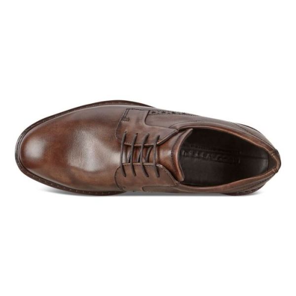 ECCO SHOES -VITRUS I PLAIN TOE TIE-NATURE