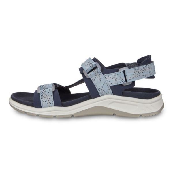 ECCO SHOES -X-TRINSIC. FLAT SANDAL-MARINE/DUSTY BLUE