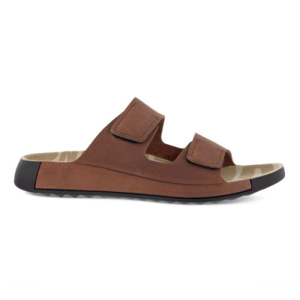 ECCO SHOES -2ND COZMO MEN'S TWO BAND SLIDE-TUSCANY