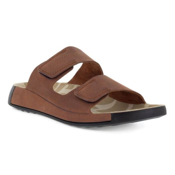 ECCO SHOES -2ND COZMO MEN'S TWO BAND SLIDE-TUSCANY