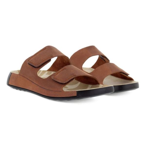 ECCO SHOES -2ND COZMO MEN'S TWO BAND SLIDE-TUSCANY