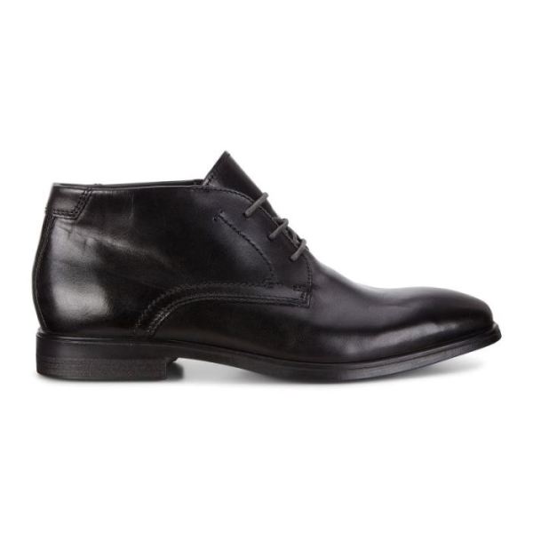 ECCO SHOES -MELBOURNE MEN'S DRESS BOOT-BLACK/MAGNET